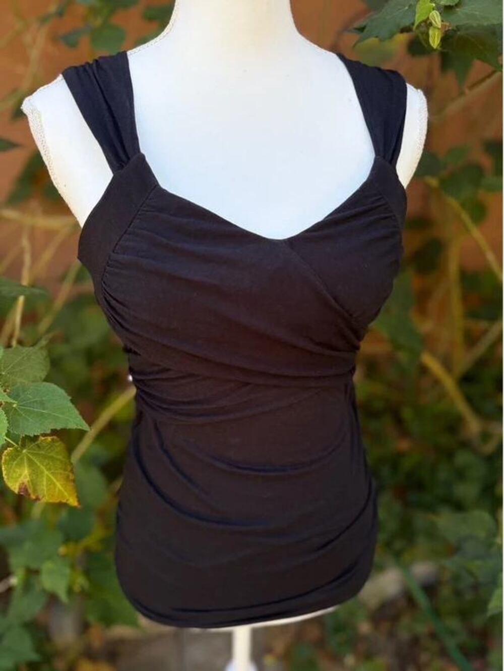 Victoria Secret Black Bra Top Tank Size S (Measurements Below)